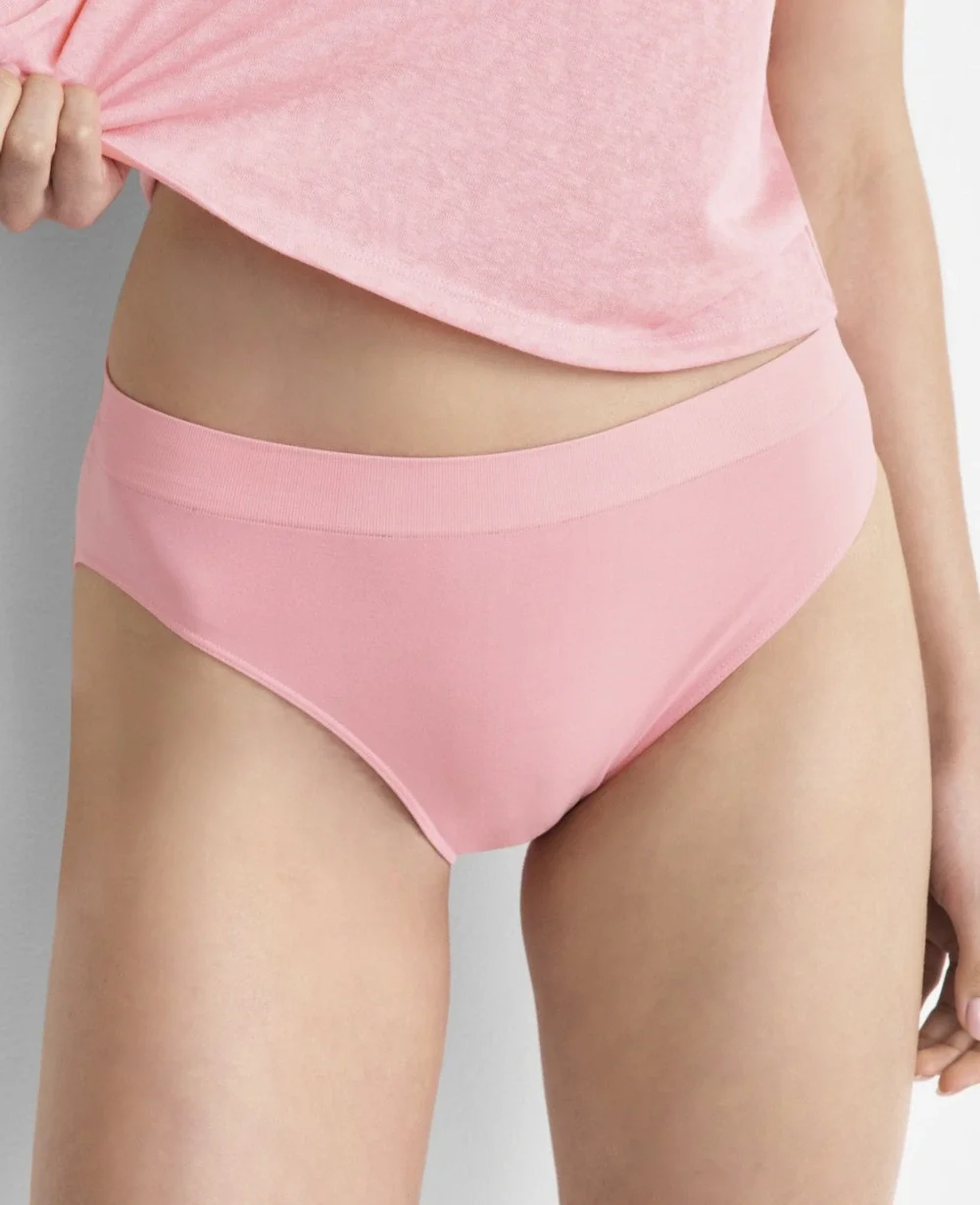 State of Day Women Seamless High Cut Underwear Blushing Size 2XL